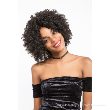 jerry curl synthetic korean wig short, kinky curly women girls synthetic wig